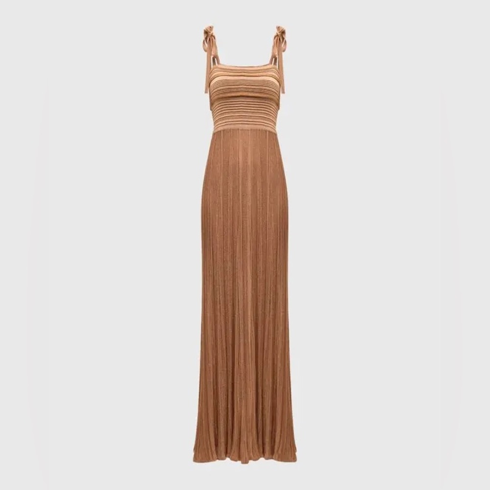 $1135 ZIMMERMANN 
Ottie Metallic Knit Midi Dress size 0/ xs - Picture 4 of 13